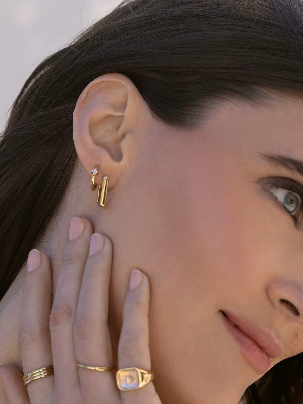 Miranda Frye Kierza Huggie Hoop Earrings — image 3 of 6